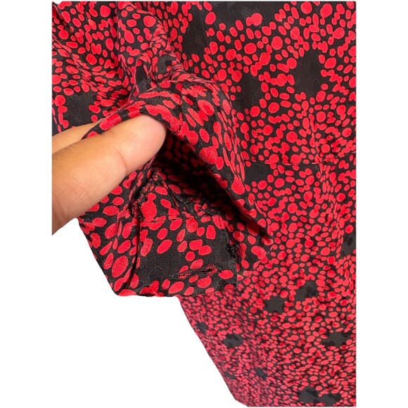 Escada by Margaretha Ley Leopard Print Dress Women’s Size US 8/GE 38 Red Black - Picture 7 of 11